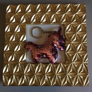 5/$25 PINK unicorn sequin keychain